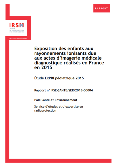 Rapport ExPRI pédiatrique 2015 (couverture)